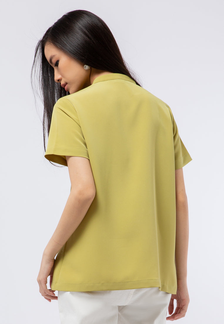 Mandarin Collar Blouse