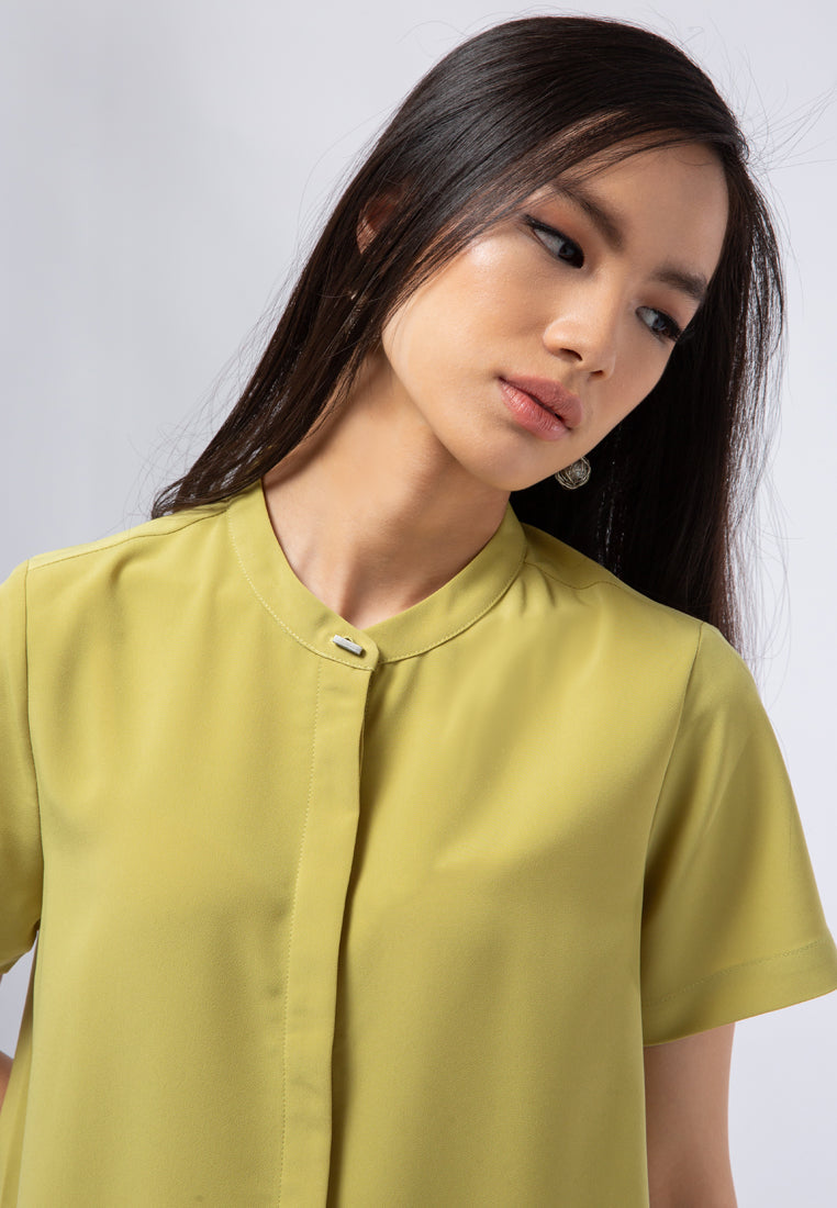 Mandarin Collar Blouse