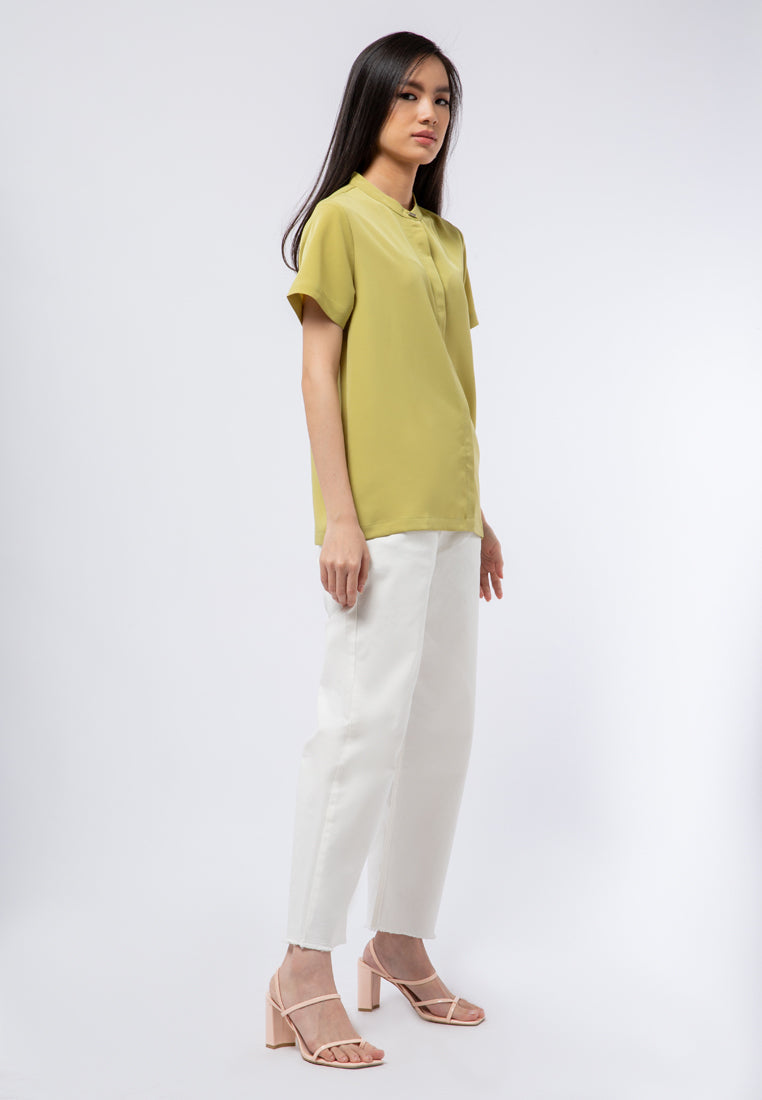 Mandarin Collar Blouse