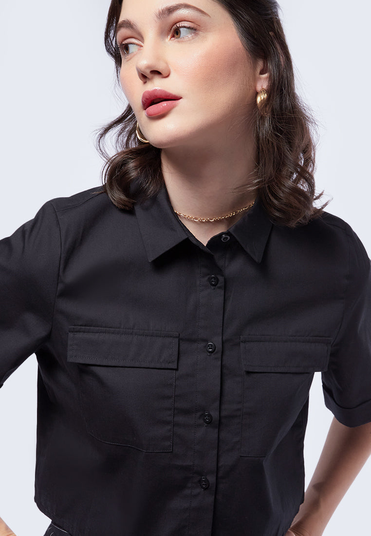 Regular Fit Short Sleeve Blouse