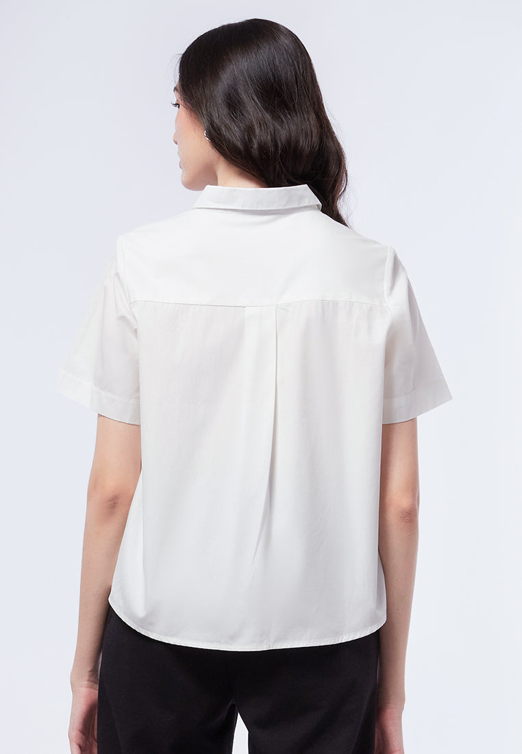 Regular Fit Short Sleeve Blouse