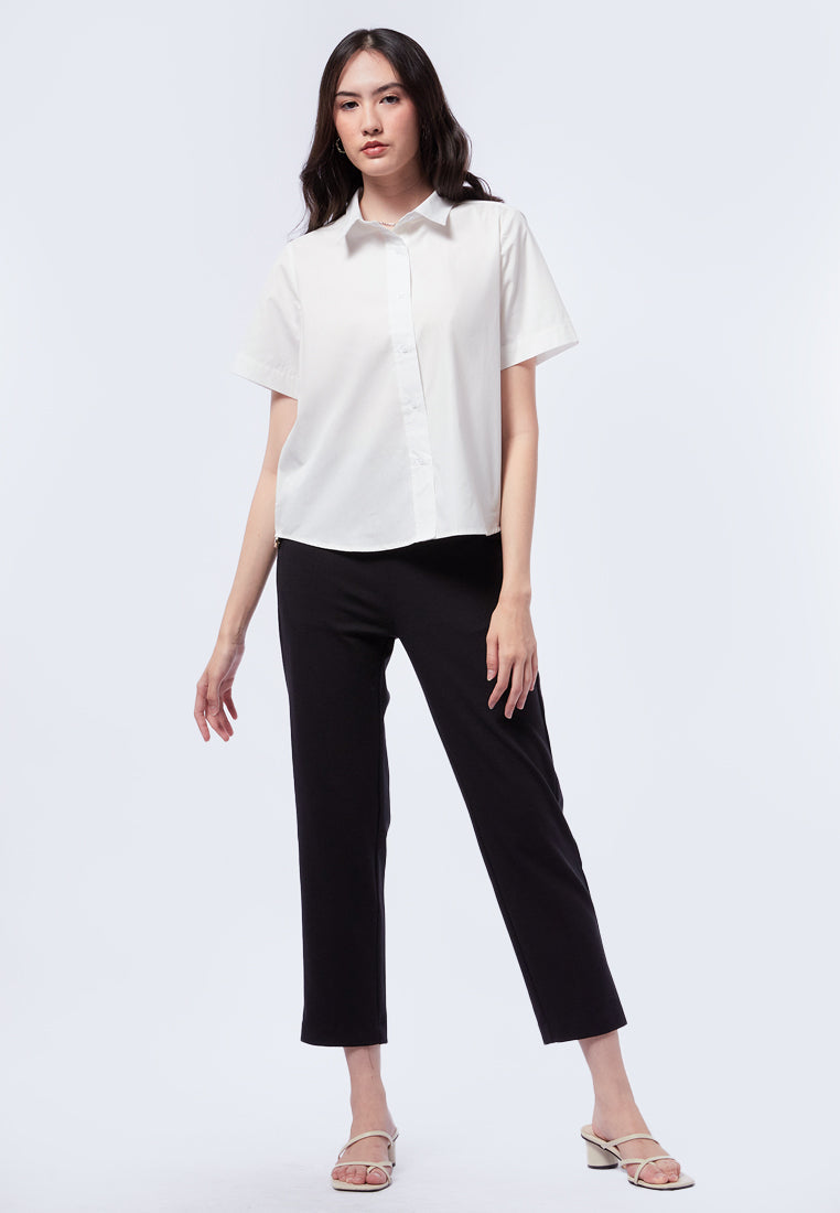 Regular Fit Short Sleeve Blouse