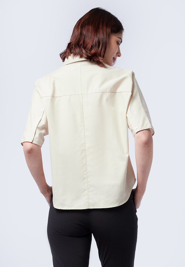 Regular Fit Short Sleeve Blouse