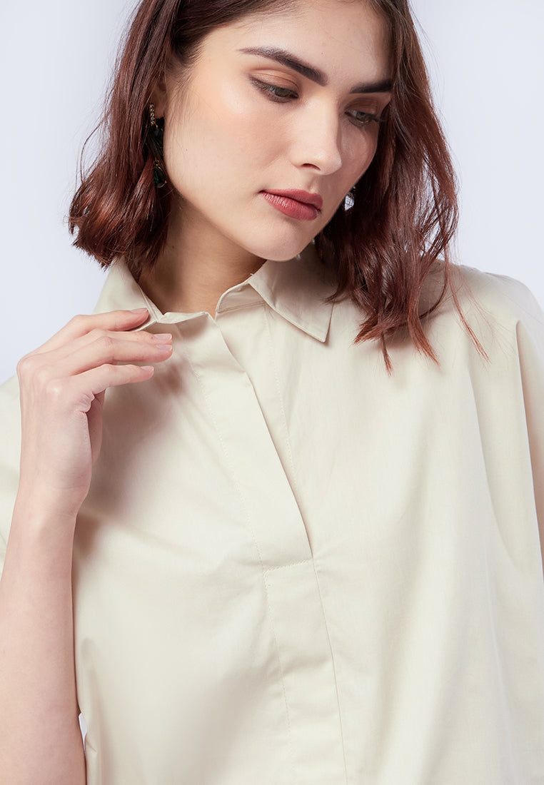 Regular Fit Short Sleeve Blouse