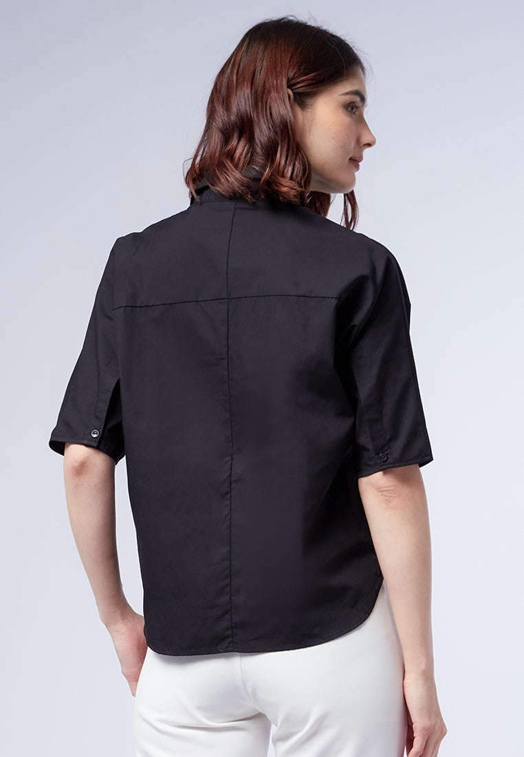Regular Fit Short Sleeve Blouse