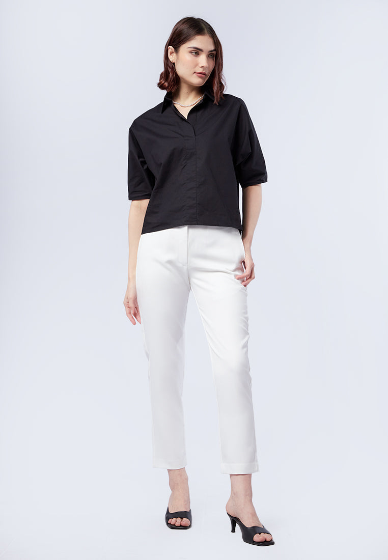 Regular Fit Short Sleeve Blouse