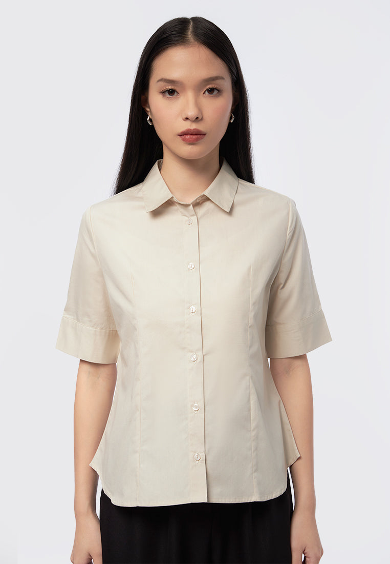 Regular Fit Short Sleeve Blouse