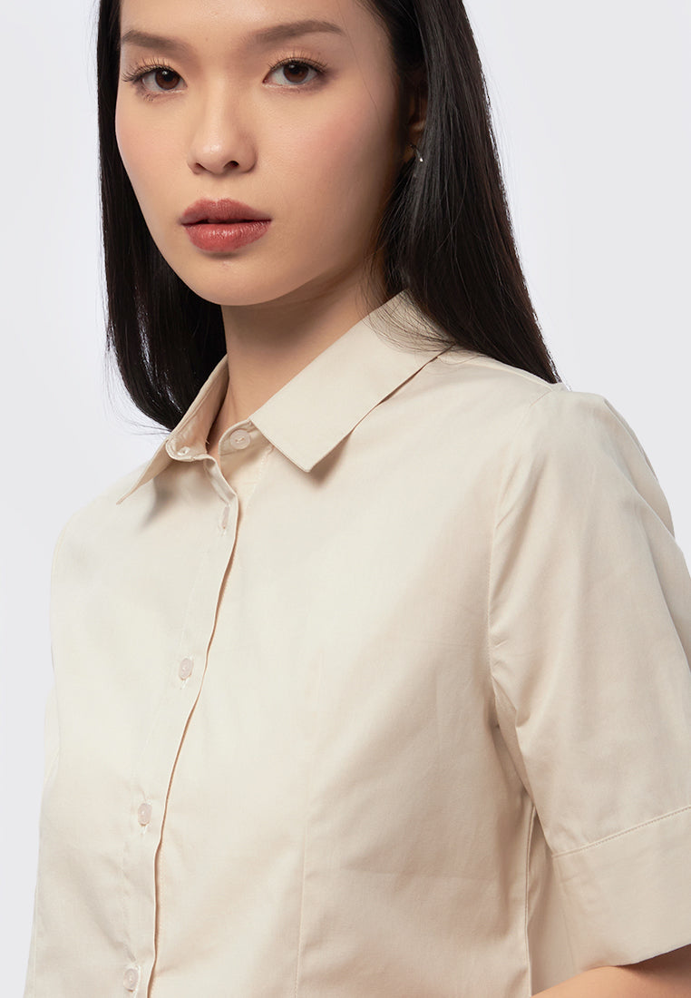 Regular Fit Short Sleeve Blouse