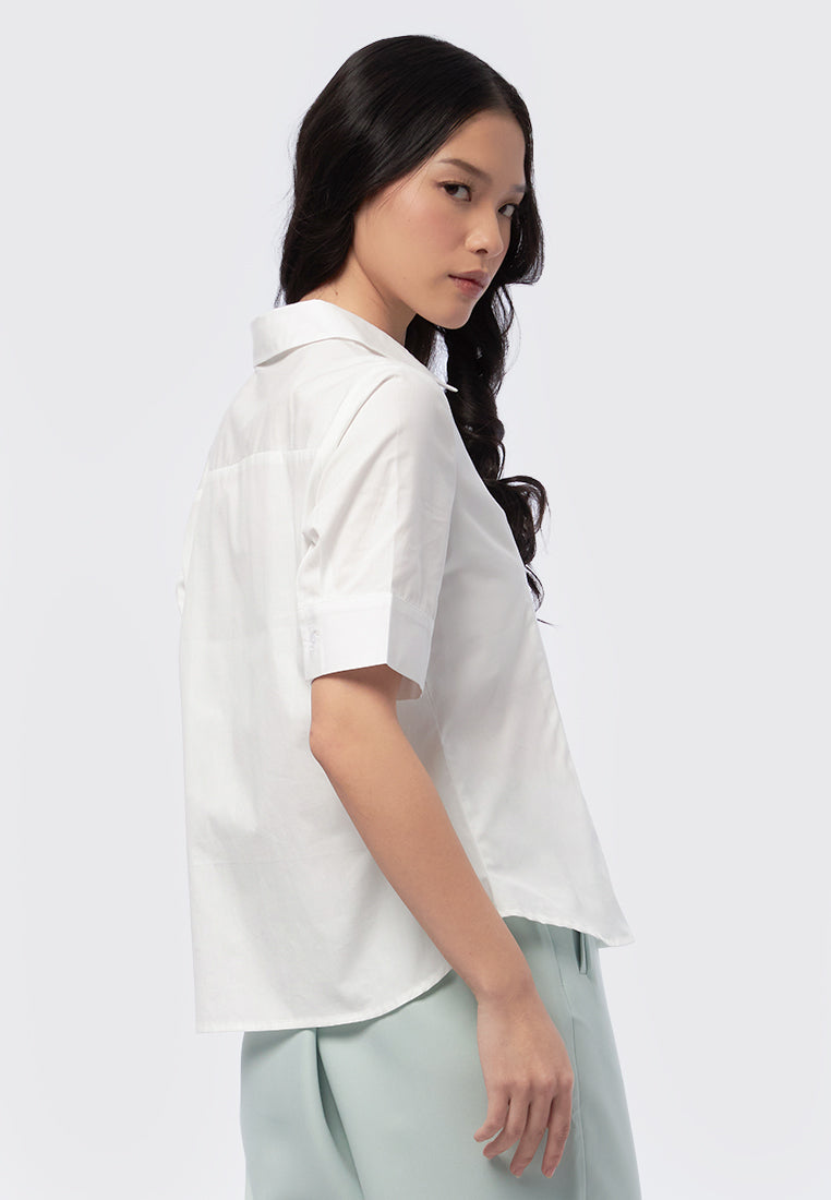 Regular Fit Short Sleeve Blouse
