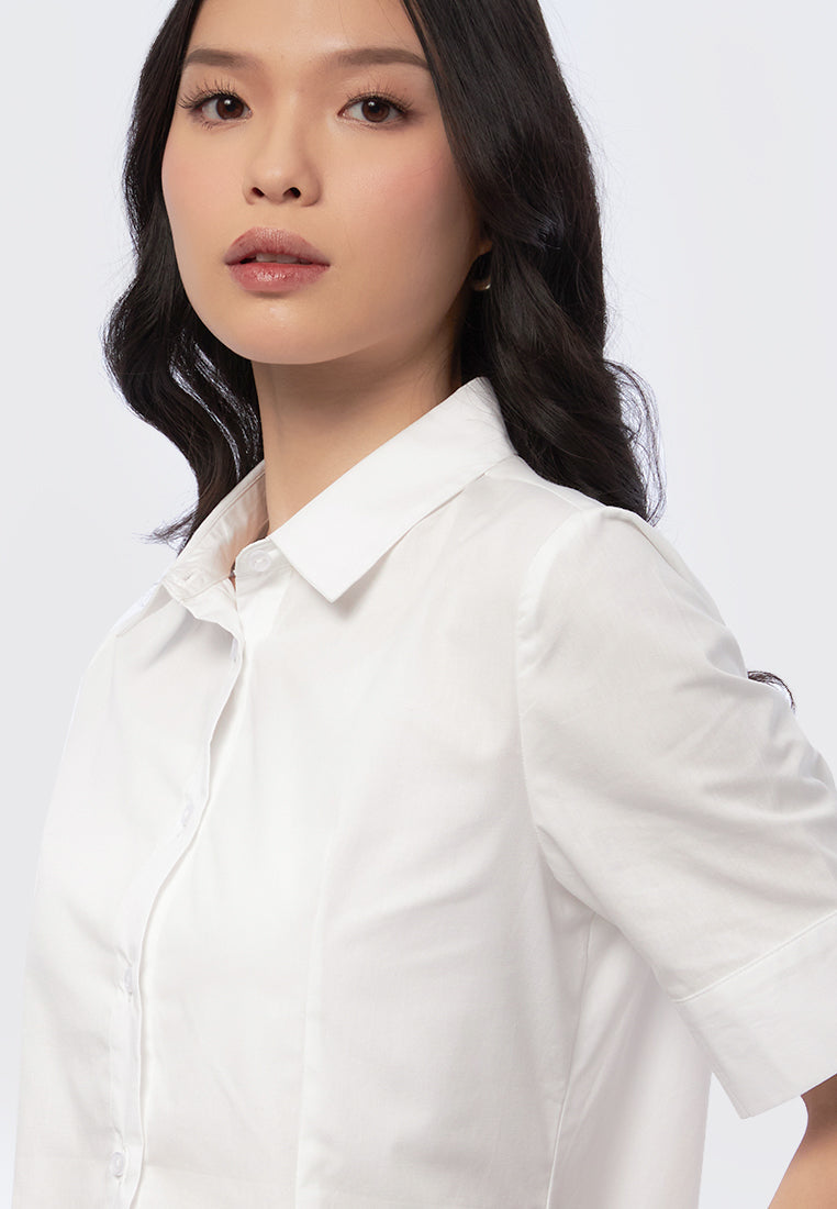 Regular Fit Short Sleeve Blouse
