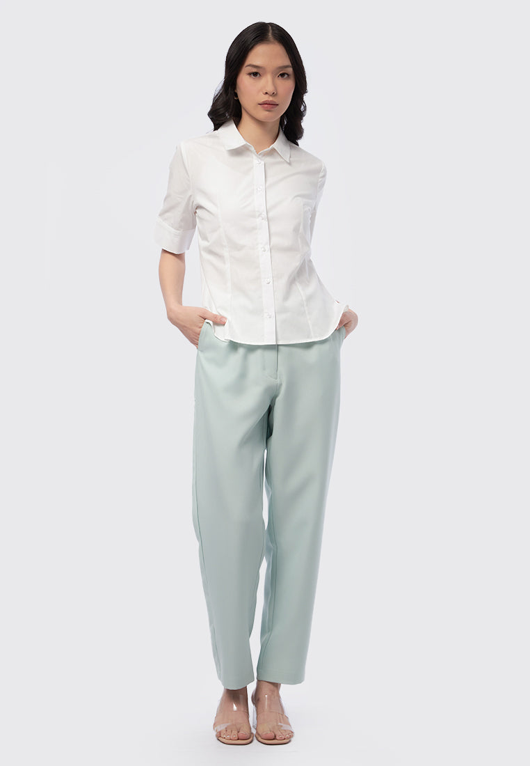 Regular Fit Short Sleeve Blouse