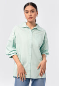 Oversized Balloon Sleeves Blouse Mint
