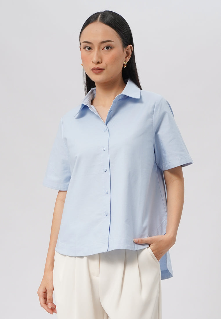 Short Sleeve Oxford Shirt Lt. Blue