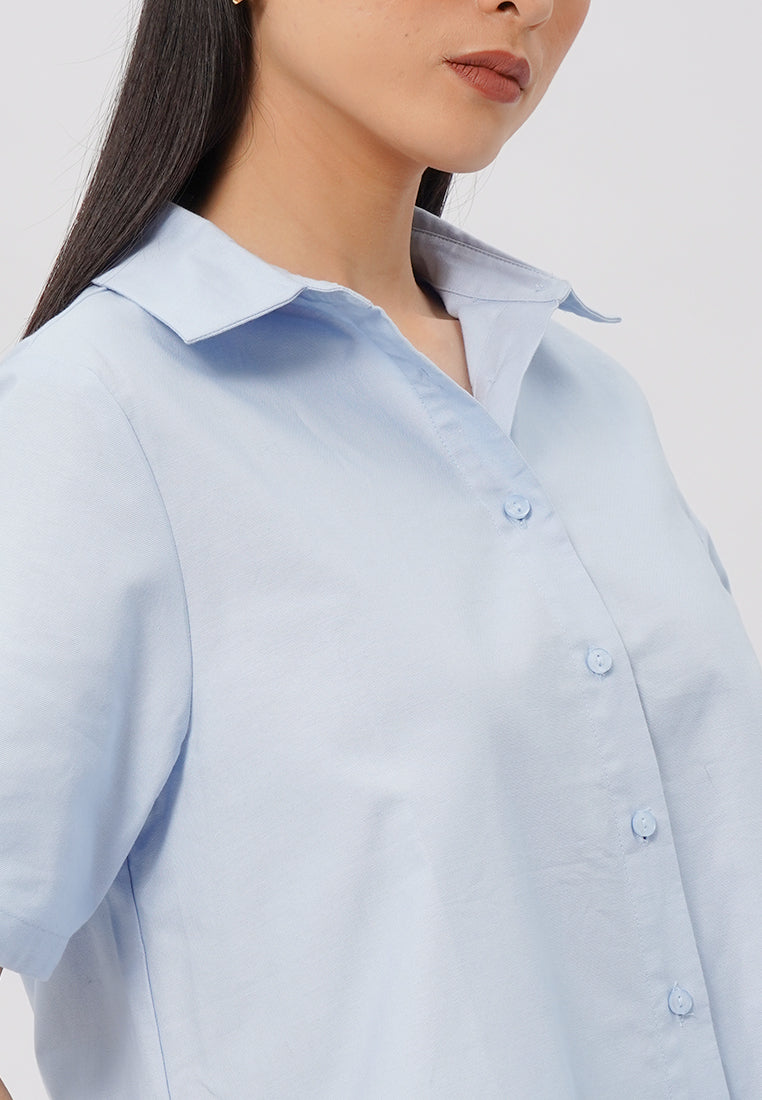 Short Sleeve Oxford Shirt Lt. Blue
