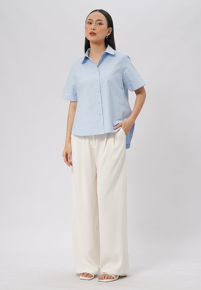 Short Sleeve Oxford Shirt Lt. Blue