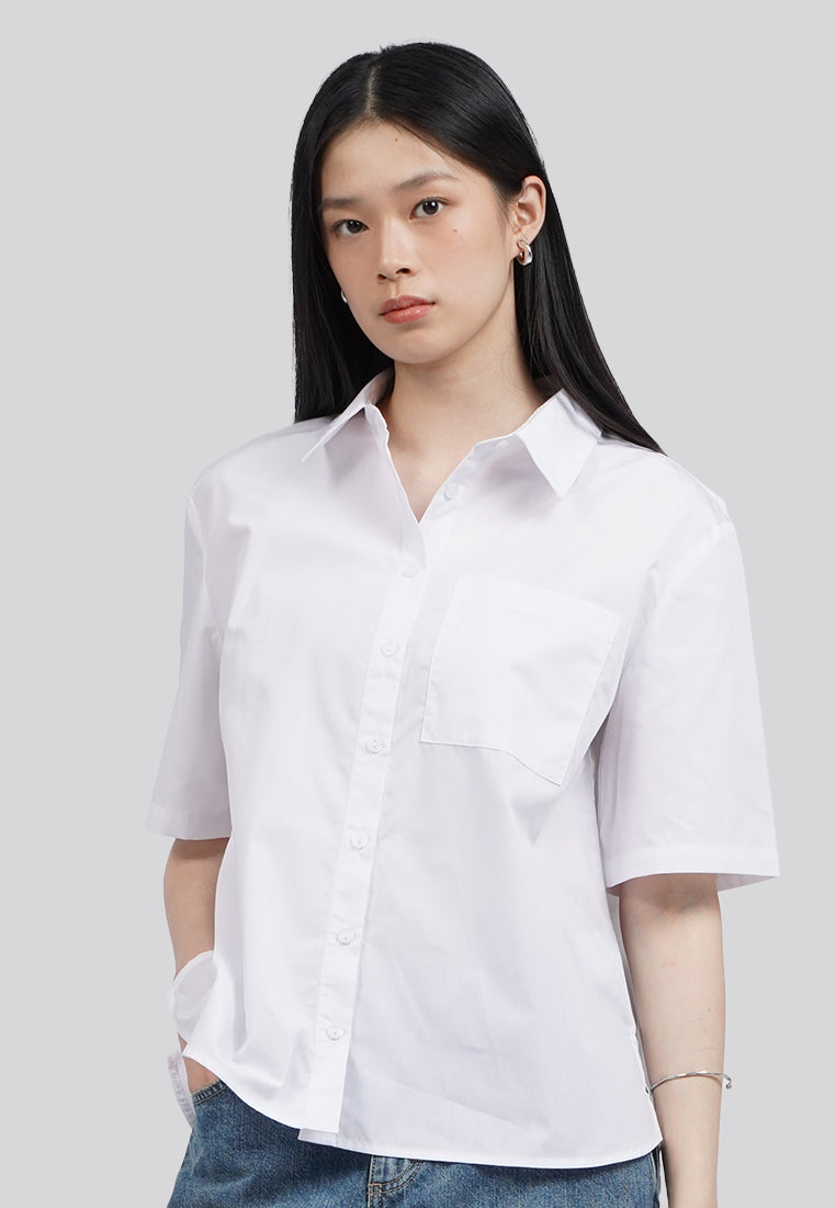 Easy Care Oversized Short Sleeve Shirt