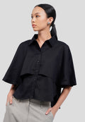 Layered Short Sleeve Blouse