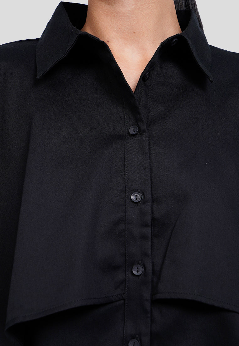 Layered Short Sleeve Blouse