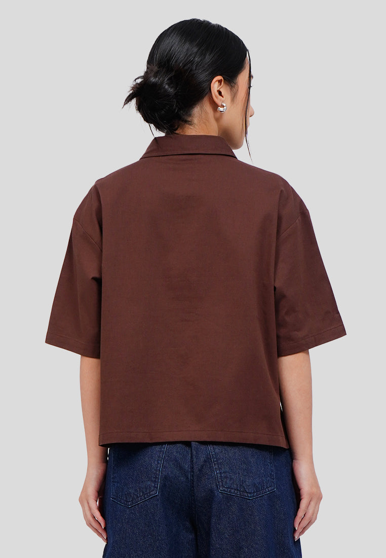 Statement Collar Boxy Shirt
