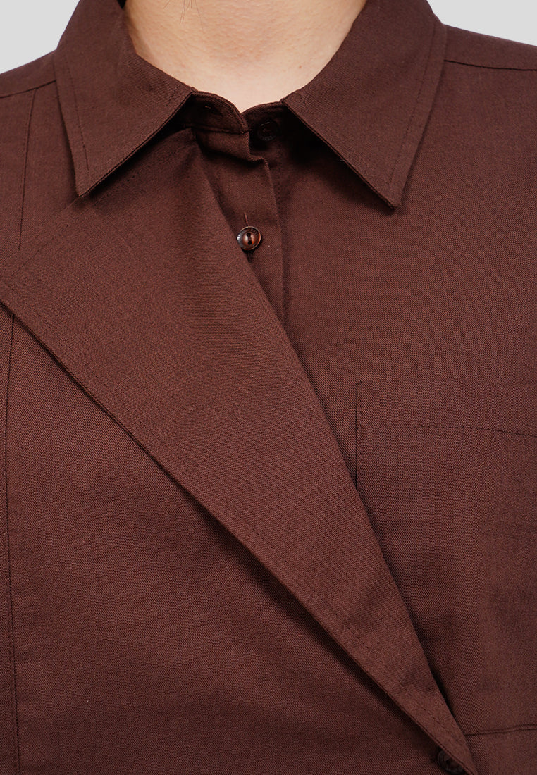 Statement Collar Boxy Shirt