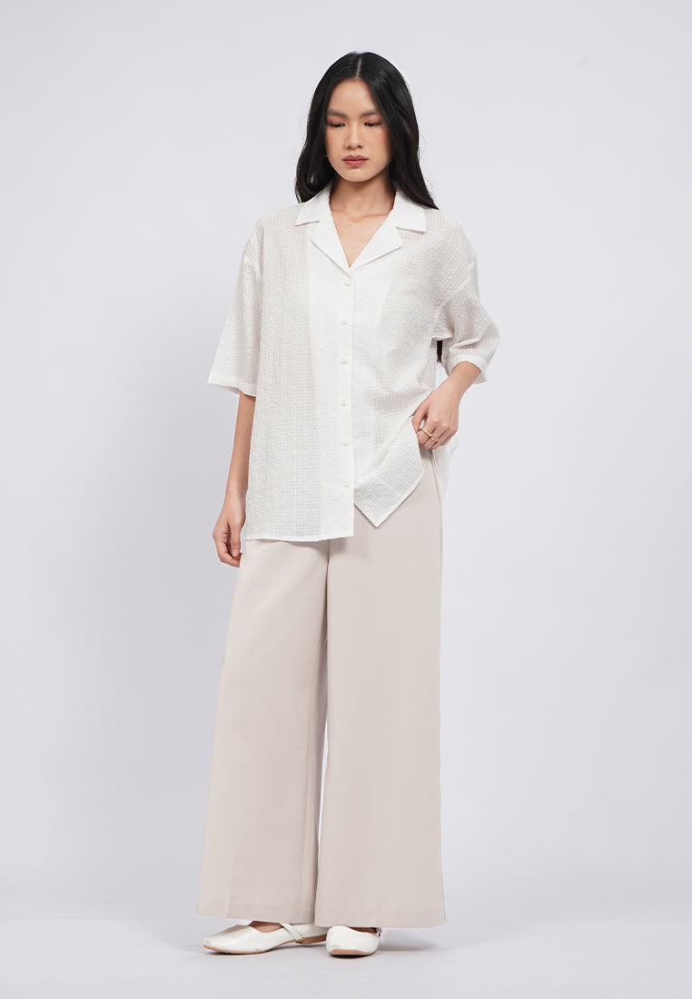 Oversized Boxy Shirt with Lapel