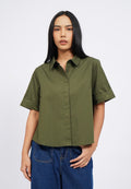 Short Sleeve Embroidered Blouse