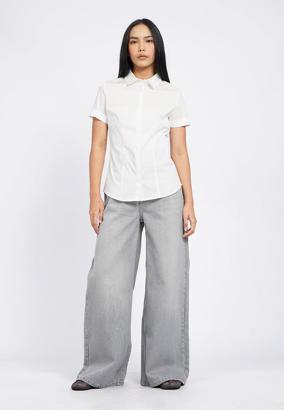Short Sleeve Fitted Shirt