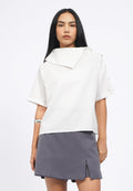 Asymmetrical Collar Blouse