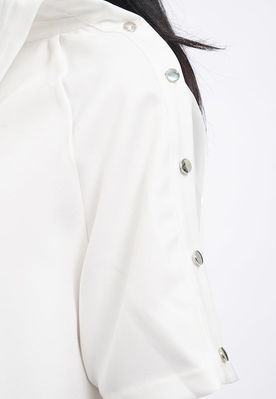 Asymmetrical Collar Blouse