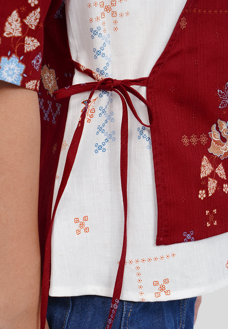 Asymmetrical Batik Blouse