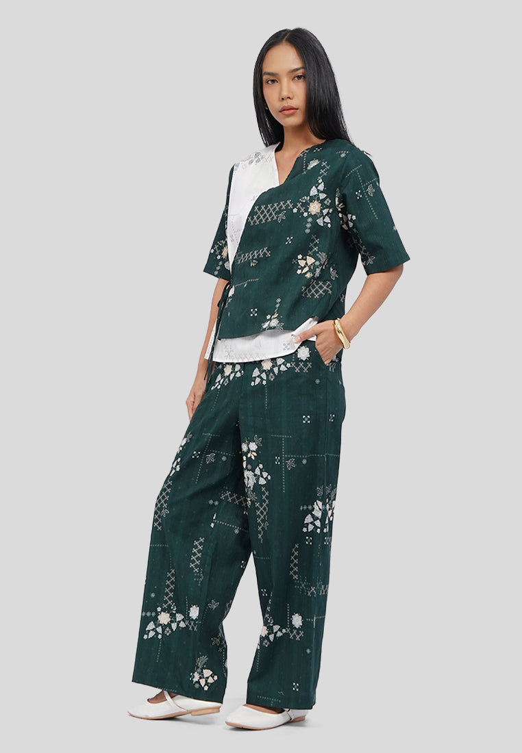 Asymmetrical Batik Blouse