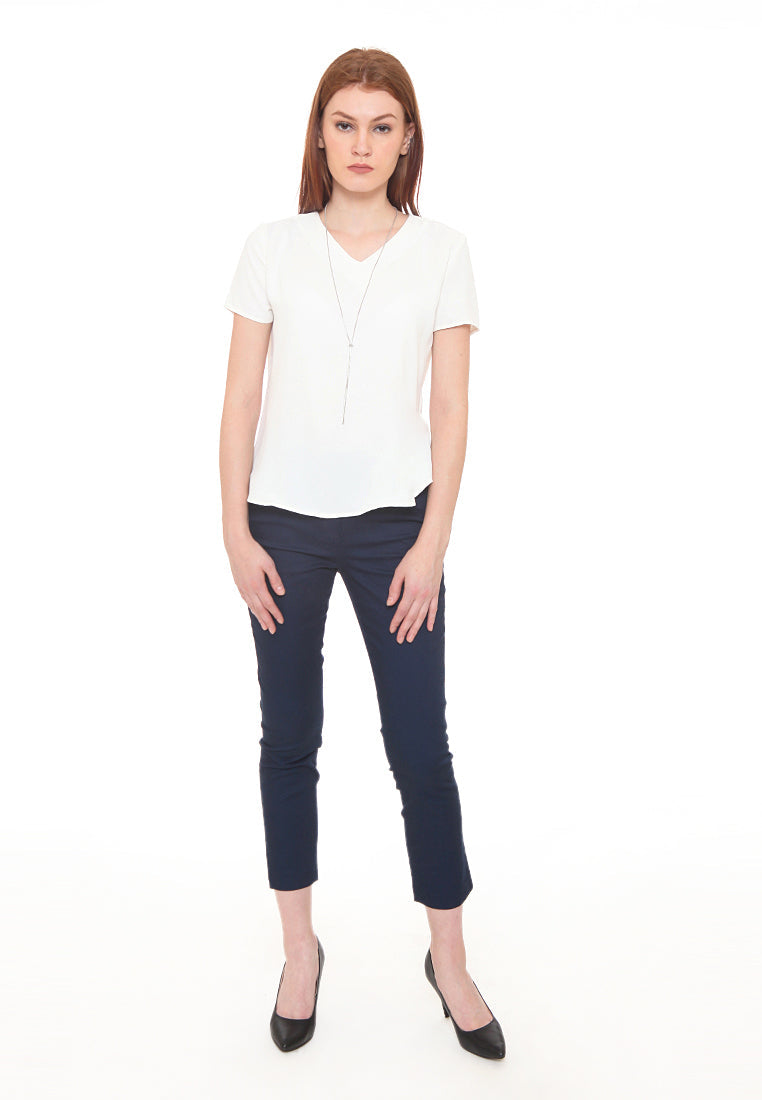 Blouse with Necklace Detail