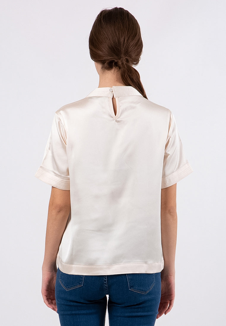 Boxy Satin Blouse