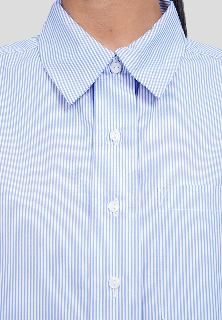 Short Sleeve Shirt with Attached Tie
