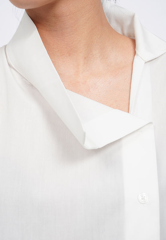 Asymmetric Placket Blouse