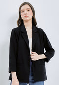Straight Cut Long Sleeve Blazer