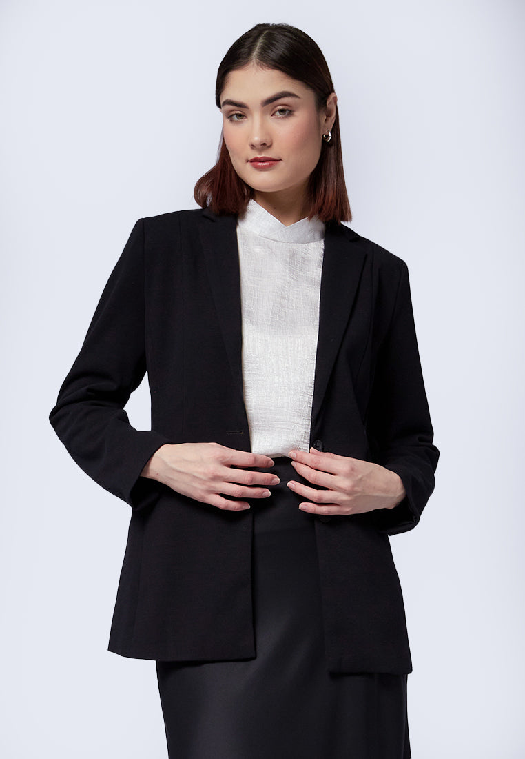 Regular Fit Long Sleeve Blazer