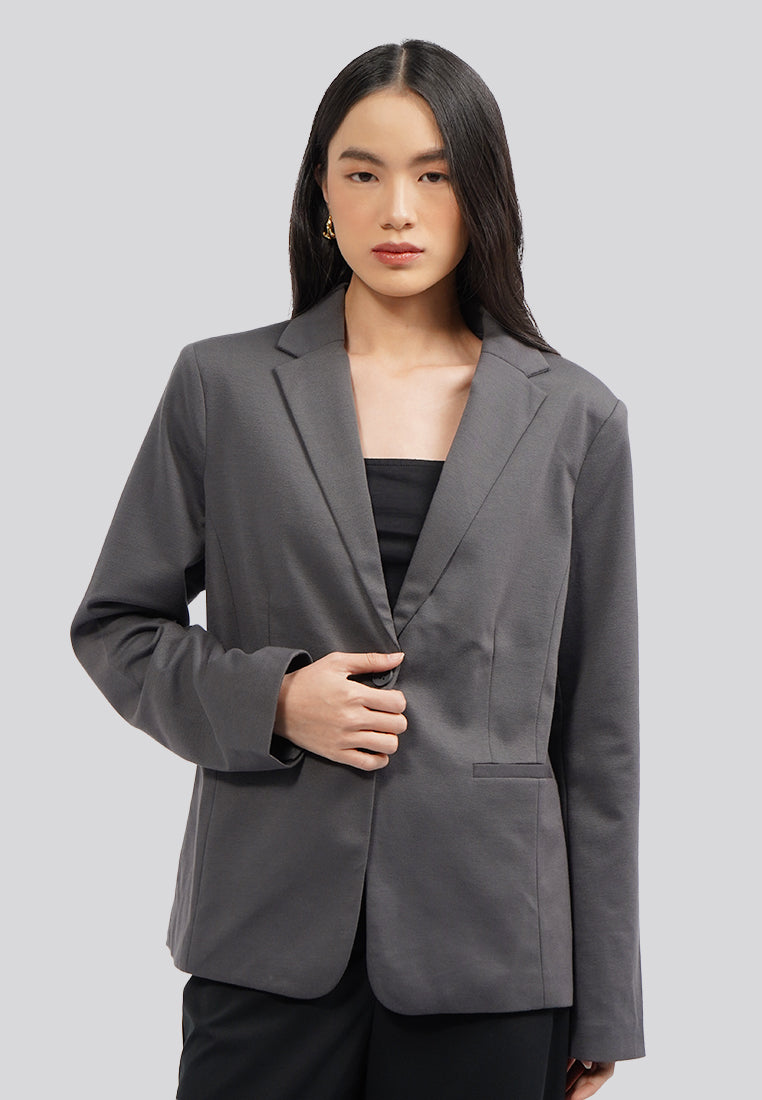 Regular Fit Long Sleeve Blazer