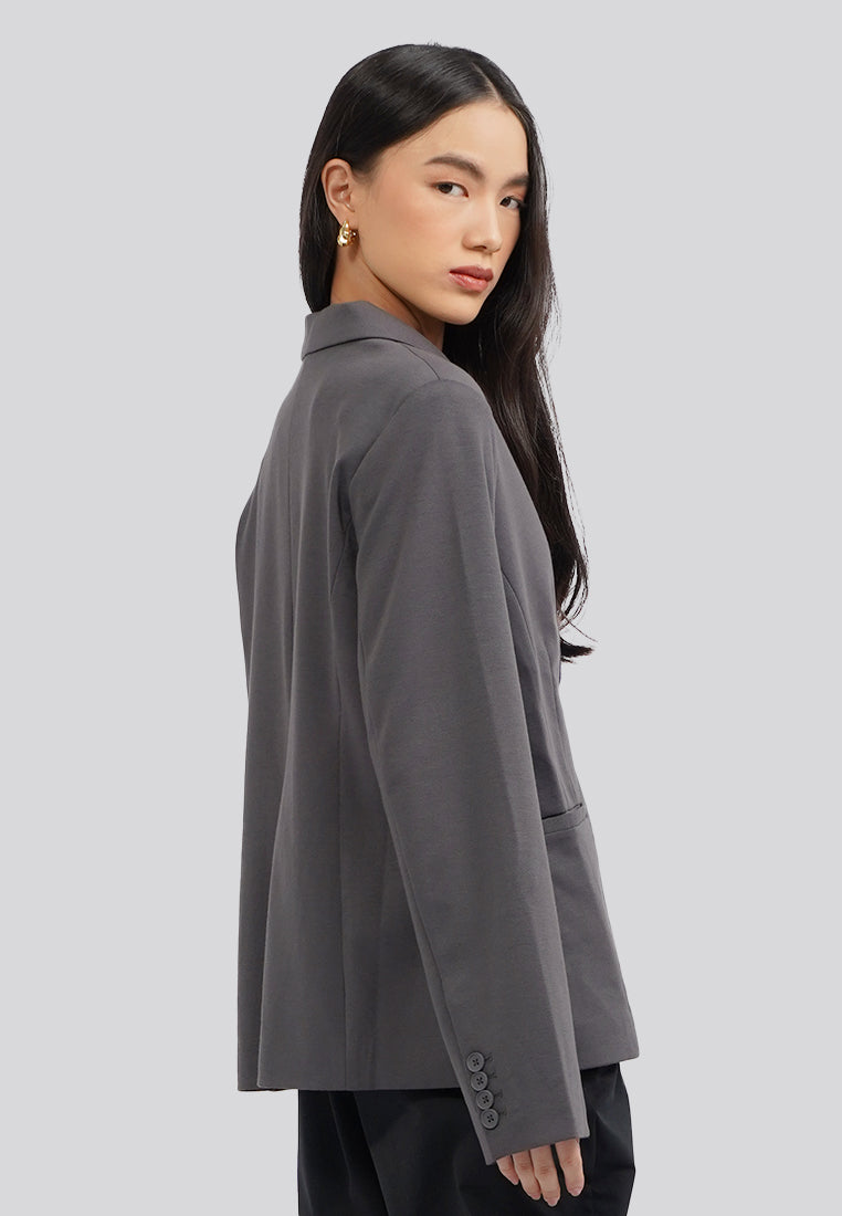 Regular Fit Long Sleeve Blazer
