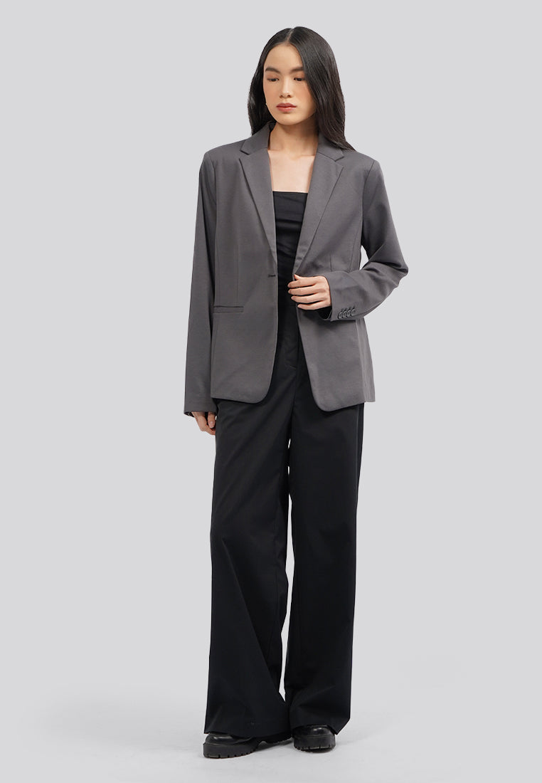 Regular Fit Long Sleeve Blazer