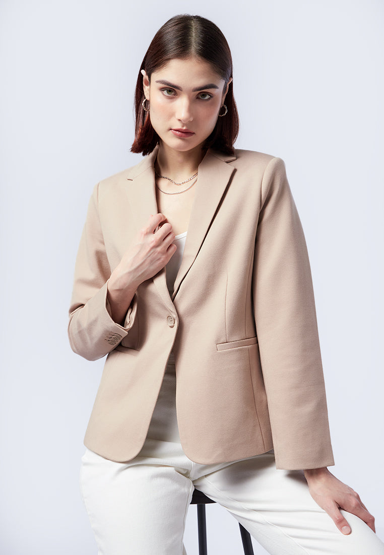 Regular Fit Long Sleeve Blazer