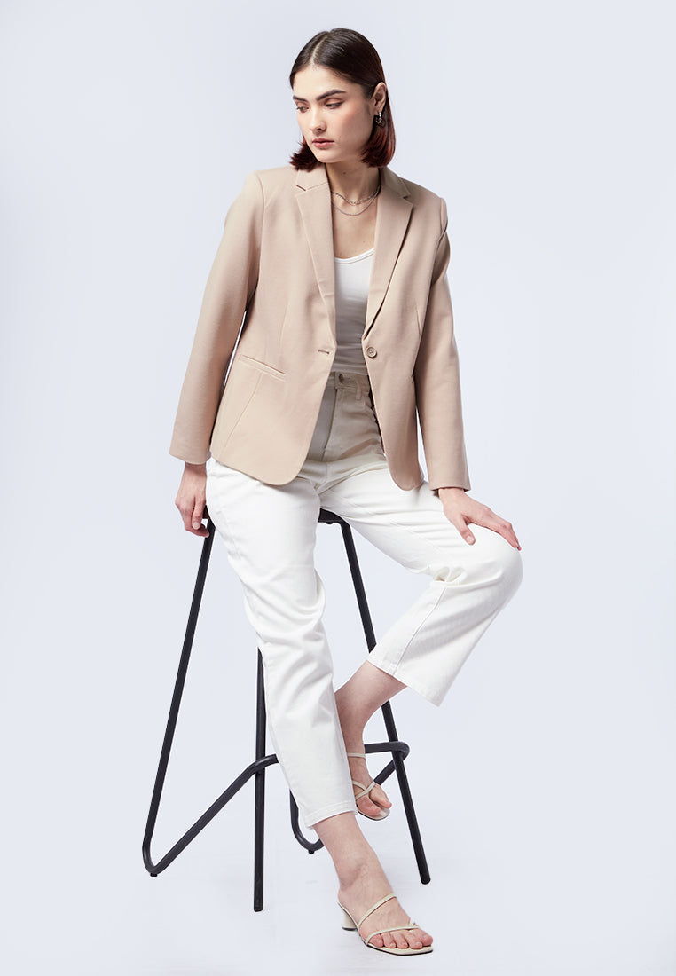 Regular Fit Long Sleeve Blazer