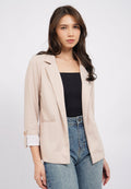 Straight Cut Long Sleeve Blazer