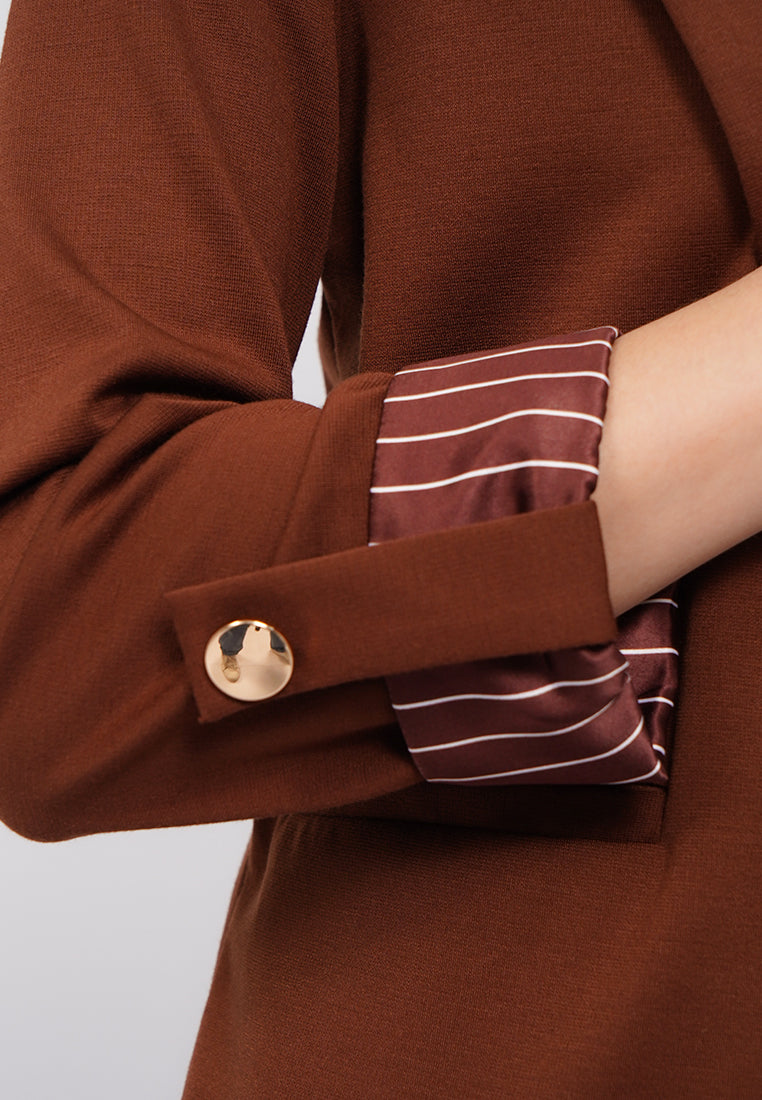 Straight Cut Long Sleeve Blazer