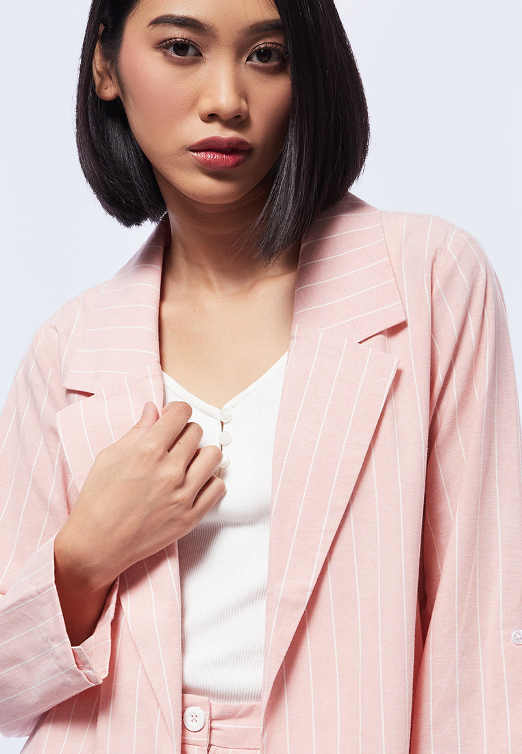 Light Weight Striped Blazer