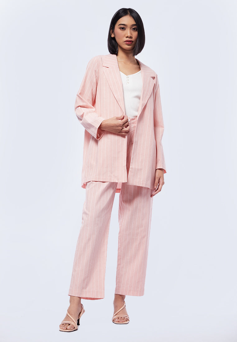 Light Weight Striped Blazer