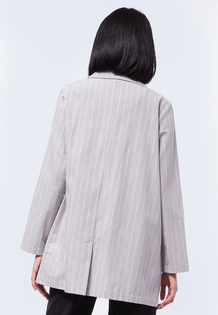 Light Weight Striped Blazer