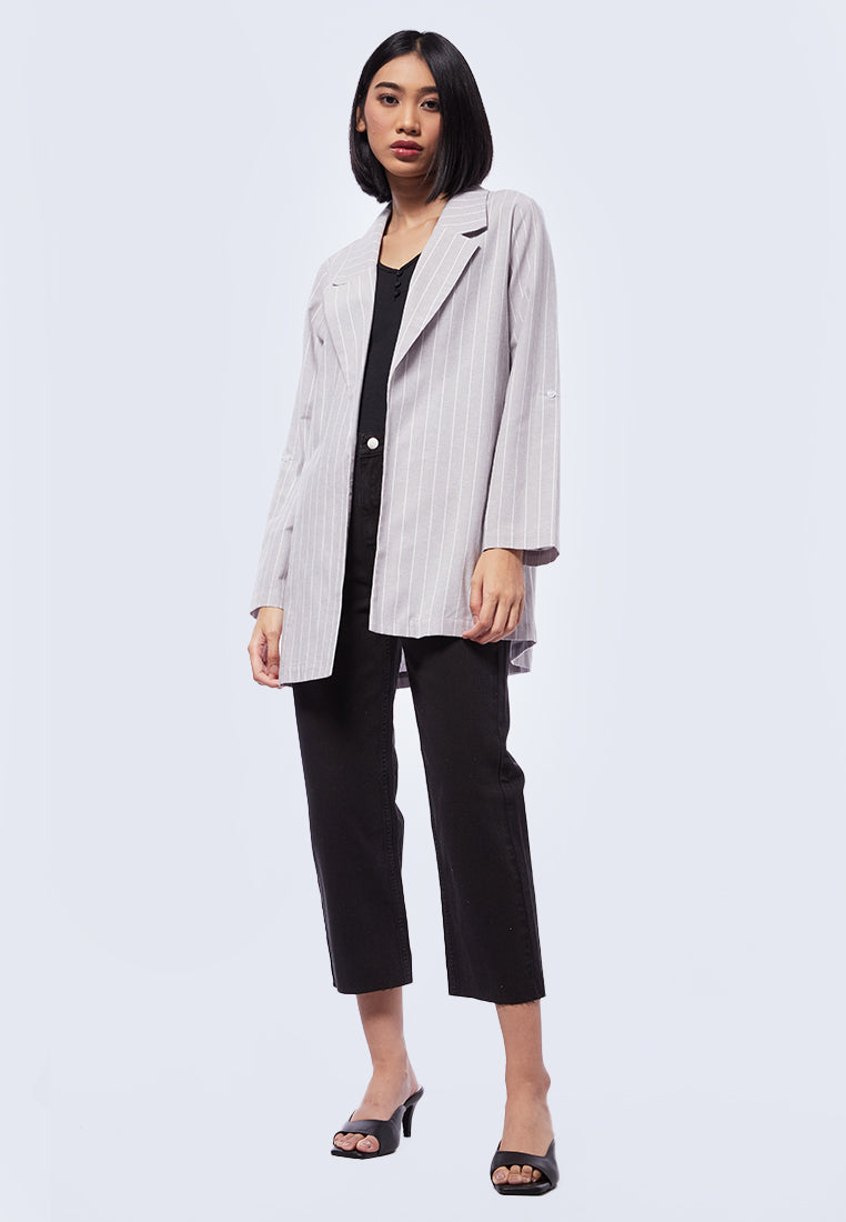 Light Weight Striped Blazer