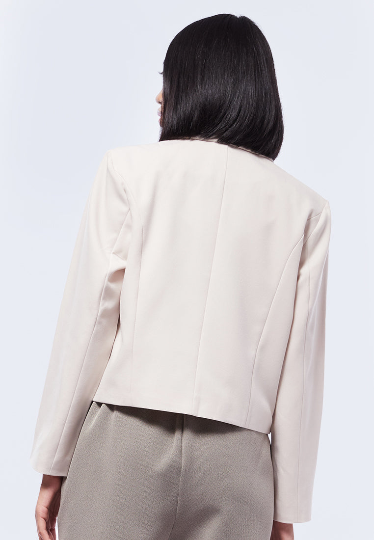 Long Sleeve Blazer with Lapel