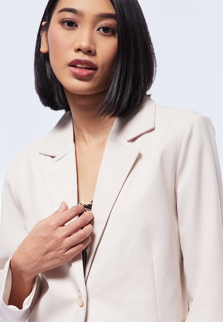 Long Sleeve Blazer with Lapel